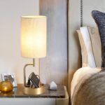 Dreamholder Table Lamp with 3 USB Charging Ports, Modern Desk Lamp with AC Outle... - Image 6