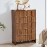 ORRD Accent 5 Drawer Dresser for Bedroom Set of 2, Modern Closet Chest of Drawer... - Image 7