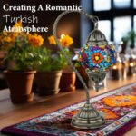 Marrakech Tiffany Style Stained Glass Table Lamp, Handmade Turkish Moroccan Mosa... - Image 3