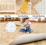 Rezutan Fluffy Rug for Living Room Bedroom Soft Modern Shaggy Fuzzy Kids for Liv... - Image 6