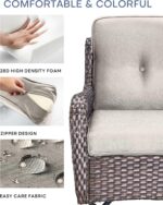 Pop 22x25/22x24 Outdoor Replacement Cushions - 1 Set High Back Deep Seat Patio F... - Image 5