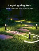 SUNVIE 8-Pack Low Voltage Pathway Lights 3W LED Landscape Pathway Lighting 3000K... - Image 4
