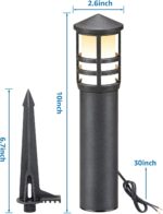 SUNVIE 8-Pack Low Voltage Pathway Lights 3W LED Landscape Pathway Lighting 3000K... - Image 5