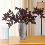 Lyrow 10 Pack 32 Inches Artificial Cimicifuga Plant Leaf Spray Faux Plum Cimicif... - Image 7