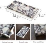 100% Natural Luxury Calaccata Viola Marble Small Hand Towel Tray Holder Organize... - Image 3