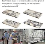 100% Natural Luxury Calaccata Viola Marble Small Hand Towel Tray Holder Organize... - Image 4