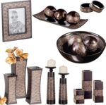 Creative Scents Dublin Brown Decorative Bowl with Orbs Set - Centerpiece Table D... - Image 6