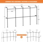 Aheaplus Industrial Pipe Clothing Rack, Reversible 13FT Clothes Rack for Hanging... - Image 4