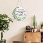 Be Kind Signs, Eucalyptus Wood Hanging Decor For Bathroom Bedroom Office Home Ki... - Image 4