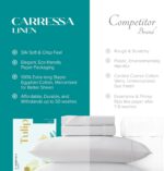 Carressa Linen 100% Egyptian Cotton Queen Sheet Set - 800 Series Tulips Collecti... - Image 7