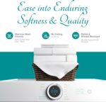 Carressa Linen 100% Egyptian Cotton Queen Sheet Set - 800 Series Tulips Collecti... - Image 8