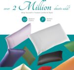 Carressa Linen 100% Egyptian Cotton Queen Sheet Set - 800 Series Tulips Collecti... - Image 9