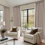 Dark Flax Linen Pinch Pleated Curtains 105 Inches Long for Bedroom Taupe Beige 1... - Image 8