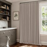 Dark Flax Linen Pinch Pleated Curtains 105 Inches Long for Bedroom Taupe Beige 1... - Image 9