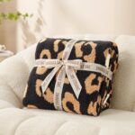 Snuggle Sac Ultra Soft Blanket Black Leopard Twin Size - Reversible Oversized Ch... - Image 4