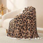 Snuggle Sac Ultra Soft Blanket Black Leopard Twin Size - Reversible Oversized Ch... - Image 7