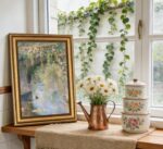 Vintage Gold Framed Wall Art for Living Room Monet Canvas Prints Floral Landscap... - Image 3