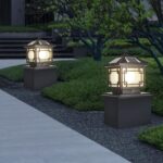 Solar Post Lights with Remote Control Energy-Saving LED Column Lamp Solar Waterp... - Image 8