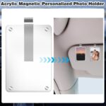 2Pcs Car Picture Holder, Acrylic Magnetic Personalized Photo Holder Car Accessor... - Image 4