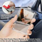 2Pcs Car Picture Holder, Acrylic Magnetic Personalized Photo Holder Car Accessor... - Image 5
