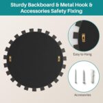 Round Mirror for Wall - 26" Sunburst Starburst Sun Decorative Mirrors for Wall D... - Image 7