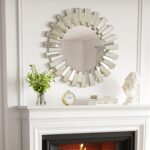 Round Mirror for Wall - 26" Sunburst Starburst Sun Decorative Mirrors for Wall D... - Image 9