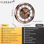 CLXEAST 21 Inch Moving Gear Wall Clock for Modern Farmhouse Living Room Decor,La... - Image 4
