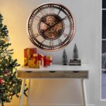 CLXEAST 21 Inch Moving Gear Wall Clock for Modern Farmhouse Living Room Decor,La... - Image 5