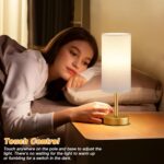 Dicoool Small Touch Bedside Lamp with USB - 3 Way Dimmable Table Lamp for Bedroo... - Image 3