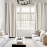 Topfinel Cream Linen Blackout Curtains 84 Inch Long for Bedroom Living Room, Ivo... - Image 3