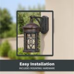 DESIGNERS FOUNTAIN Ellington Outdoor Light Fixture, 13 Inch Exterior Wall Lanter... - Image 6