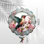 Hummingbird Hanging Wind Spinner - 3D Birds Metal Spinning Decor for Outdoor Gar... - Image 4