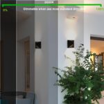 Modern Outdoor Wall Lights, Black LED Exterior Wall Light Fixtures, Dimmable 10W... - Image 5