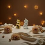 Ceramic Fox Statues Home Decor Sculptures,White and Gold Fox Figurines Perfect f... - Image 6