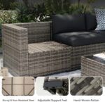 Aoxun Patio Furniture Sets, 14-Piece Outdoor Patio Furniture with 44'' Propane G... - Image 7