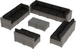 Aoxun Patio Furniture Sets, 14-Piece Outdoor Patio Furniture with 44'' Propane G... - Image 10