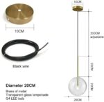 Nordic Luxury Modern Glass Indoor LED Hanging Pendant Lamp for Dining Room Bedro... - Image 4