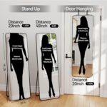 SCWF-GZ 57x20 Door Hanging Full Length Mirror, Floor Stand (Height 5.7ft just Bo... - Image 4
