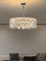 Modern Chaner K9 Crystal Round LED Lights Hanging Luxury Home Decor Creative - Image 3