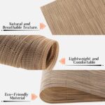 Timeet Placemats Set of 6, Heat Resistant Non-Slip Place Mats, Durable Washable ... - Image 6