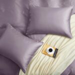 Horbaunal Tencel Lyocell Duvet Cover Queen Size 3 Piece - Lavender Silky Cooling... - Image 5