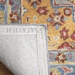 SAFAVIEH Antiquity Collection 6' x 9' Blue/Gold AT504M Handmade Traditional Orie... - Image 7