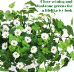 Krissing 3 Pcs Artificial Flowers for Outdoors UV Resistant Fake Ivy Plants Gree... - Image 4