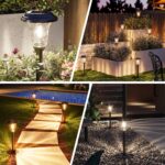 XMCOSY+ Solar Lights Outdoor Waterproof, 6 Pack Metal Glass Solar Pathway Lights... - Image 8