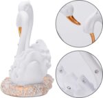 BRABUD Resin Swan Statue Couple's Love Figurine Home Bedroom Living Room Shop De... - Image 4