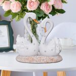 BRABUD Resin Swan Statue Couple's Love Figurine Home Bedroom Living Room Shop De... - Image 7