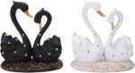 BRABUD Resin Swan Statue Couple's Love Figurine Home Bedroom Living Room Shop De... - Image 8