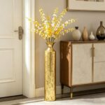 Hosley Decorative Gold Metal Tall Floor Vase. Ideal Gift for Floral Arrangements... - Image 4