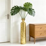 Hosley Decorative Gold Metal Tall Floor Vase. Ideal Gift for Floral Arrangements... - Image 5