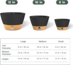 ZMTECH 2 Pack 10 Inch Hanging Planters for Indoor Plants, Modern Gray Hanging Pl... - Image 7